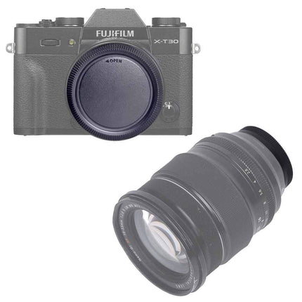 buy Fuji X Front Body Cap & Rear Lens Cap Cover for Fujifilm X-T5 X-T4 X-T3 X-T1 X-T2 X-S10 X-T30 X-T20 in India