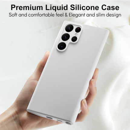 buy Varikke for Samsung Galaxy S22 Ultra Case Liquid Silicone, Skin Touch Silicone Gel Rubber Case with in India