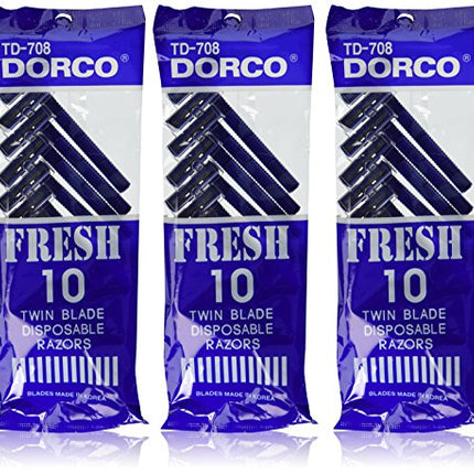 Dorco Fresh Twin Blade Disposable Razors (3 packs)