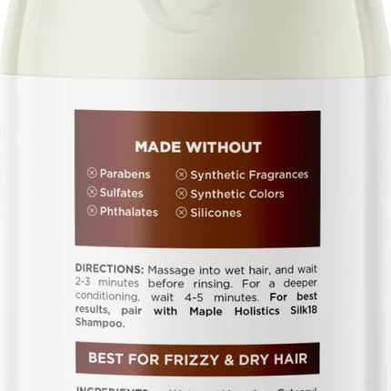 Hair Conditioner for Damaged Dry Hair - Silk Protein Conditioner for Dry Hair Frizz Control & Shine - Hydrating Conditioner for Curly Hair with Argan Oil and Hair Moisturizer for Dry Hair Care