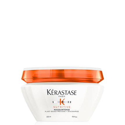 KERASTASE Nutritive Masquintense Hair Mask | Deeply Nourishes & Conditions | With Plant-Based Proteins & Niacinamide | For Fine to Medium Dry Hair | 6.8 Fl Oz