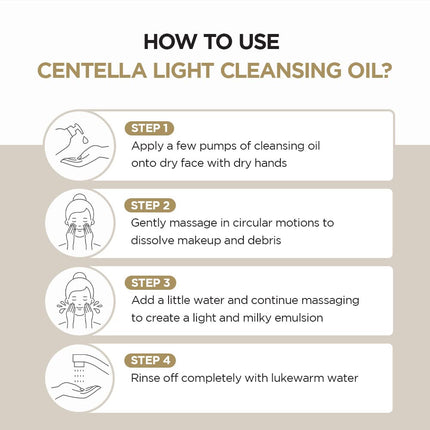 SKIN1004 Madagascar Centella Light Cleansing Oil 6.76 fl.oz, 200ml