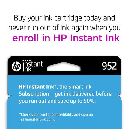 Buy HP 952 Cyan Ink Cartridge | Works with HP OfficeJet 8702, HP OfficeJet Pro | Eligible for Instant in India.