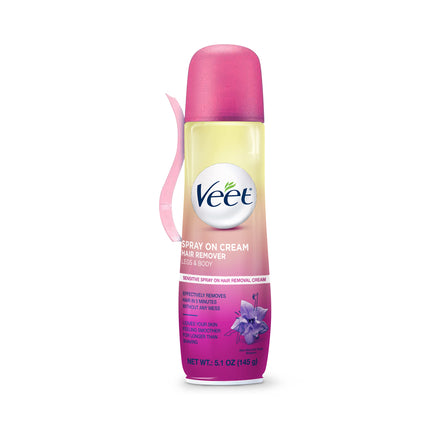 Veet Spray On Hair Remover Cream, Sensitive Formula, 5.1 Ounce