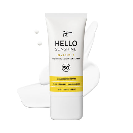 IT Cosmetics SPF 50 Invisible Face Sunscreen & Hydrating Primer with Pro-Vitamin B5, 1.69oz