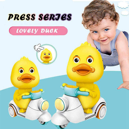 cute duck cartoon::Duck Toy::Press and go Toy