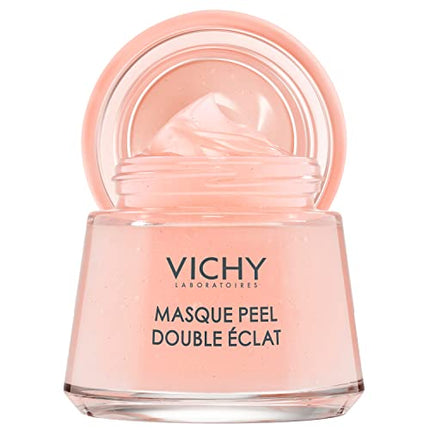 Vichy Mineral Double Glow Peel Face Mask with Exfoliating AHA Fruit Acids, Oil-Free Face Mask to Refine and Illuminate Skin, Paraben-Free