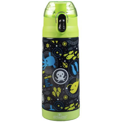 Octonauts Stainless Steel 13 oz Lime Insulated Lunch Water Bottle for Boys or Girls - Easy to Use for Kids - Reusable Spill Proof BPA-Free, From Hit Show Above and Beyond