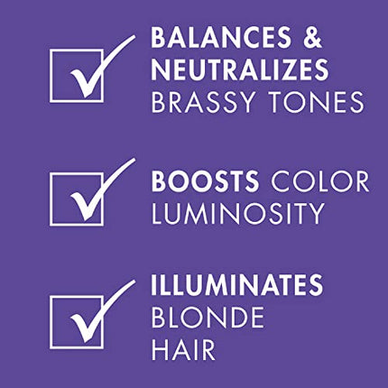 Nexxus Blonde Assure Purple Shampoo, For Blonde Hair Color Care Shampoo, Keratin Protein 8.5 oz