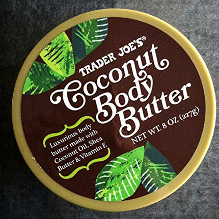 Trader Joe's Coconut Body Butter, 8 Ounce (Pack of 2)