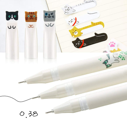 Buy 12 Pieces Cute Cat Pens Cats Design Gel Ink Pens Kawaii Writing Pen and 320 Pieces Cute Cat Stic in India