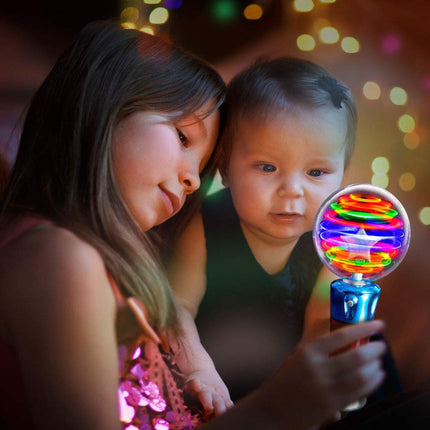 Buy ArtCreativity Light Up Magic Ball Toy Wand for Kids - Flashing LED Wand for Boys and Girls - Spinning in India