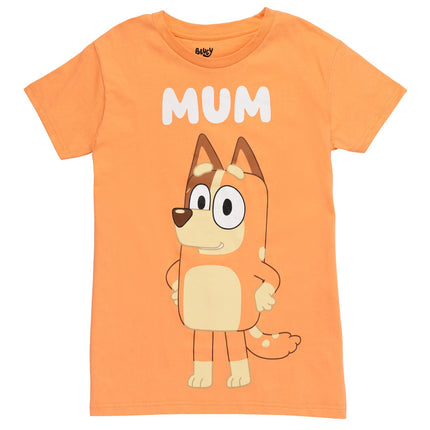 Buy Bluey Mum Adult Womens Graphic T-Shirt Chilli Medium in India