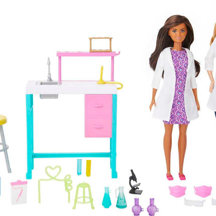 Barbie Science Lab Playset with 2 Dolls, Lab Bench and 10+ Accessories (Amazon Exclusive)