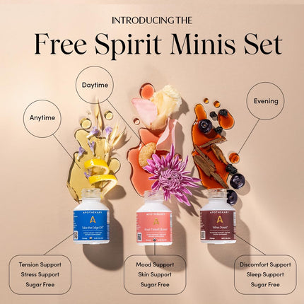 Buy ApothÃ©kary Free Spirit Minis Set Herbal Tinctures, Red, White & RosÃ© Wine-Inspired, Sugar Free, 45 Servings in India