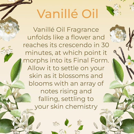 SAFA Vanillé Oil - Organic Oil for Face, Body, Hair, Nails & Aromatherapy | Vanilla Extract & Floating Arabian Sambac Jasmine Petals | Moisturizer for Men & Women