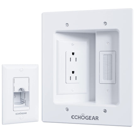 Buy ECHOGEAR TV Cord Hider - Dual Outlet in India