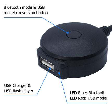 Bojer Bluetooth Adapter Compatible with Mercedes Benz MMI Port Cell Phone Apple iPhone iPod Android Capable Devices Play HiFi Music