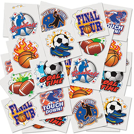 buy ArtCreativity Sports Temporary Tattoos for Kids - Bulk Pack of 144 in Assorted Designs, Non-Toxic in India