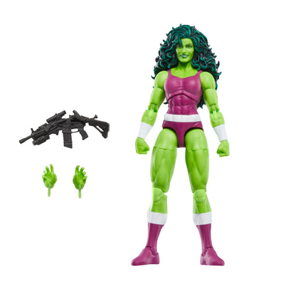 Marvel Legends Series She-Hulk, Iron Man Comics Collectible 6-Inch Action Figure, Retro-Inspired Blister Card