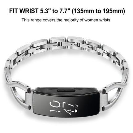 buy TRUMiRR Compatible Inspire/Inspire HR/Inspire 2/Inspire 3 Band Women, Solid Stainless Steel Watchband in India