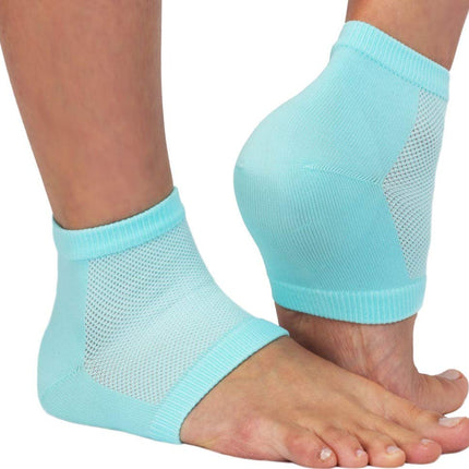 buy NatraCure Vented Moisturizing Gel Heel Sleeves - Skin softening footcare treatment socks for Cracked Heels in India