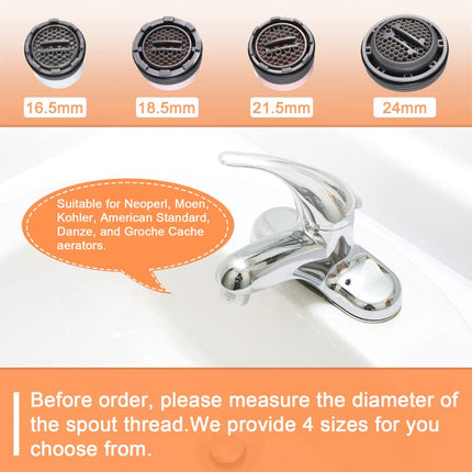 buy 12 Pieces Faucet Aerator Replacement for Sink Aerators and 5 Pieces Faucet Aerator Key Wrenches in India