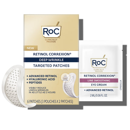 buy RoC Retinol Correxion Deep Wrinkle Non-Invasive Targeted Patches with Hyaluronic Acid + Firming Pept in india