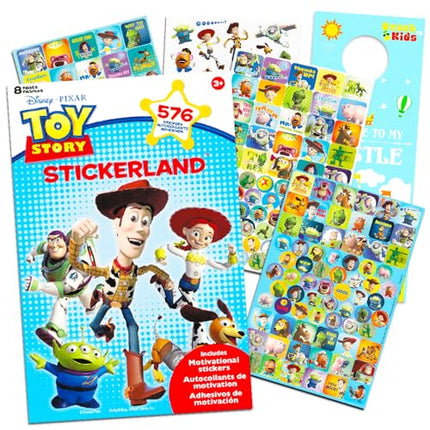 Disney Pixar Toy Story Party Favors Stickers Pack ~ Bundle with 575+ Toy Story Stickers, 8 Sticker Sheets (Toy Story Party Supplies)