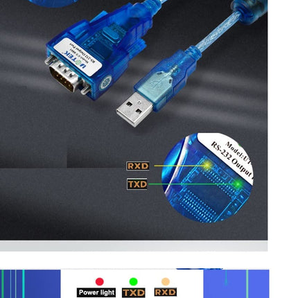 UTEK UT-8801 1.5M Length USB to RS-232 Converter ver2.0(1-Port USB to RS-232 Serial Converter with ESD Protection)