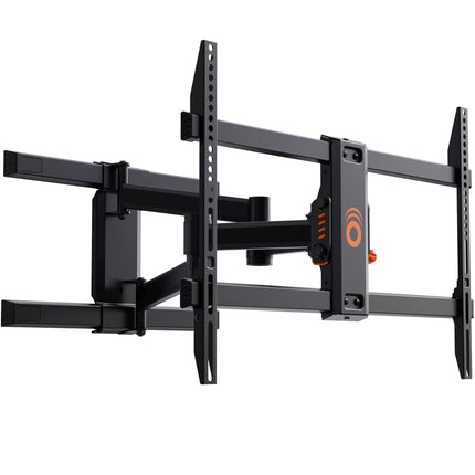 buy ECHOGEAR Full Motion Articulating TV Wall Mount Bracket for TVs Up to 82" - Smooth Extension, Swivel, & Tilt - Wall Template for Easy Install - Centers & Levels After Mounting Plus Hides Your Cables in India