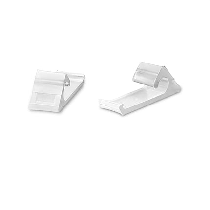 THE CIMPLE CO Nylon Horizontal Siding Clips for Coax (RG6 RG59) Cable Mounting Home Snap in Clips for Hanging and Wire Bundle Cable Management - White - 10 Pack