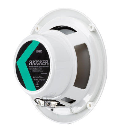 buy Kicker 49KM604W 6-1/2" 6.5" KM-Series 150W Peak/50W RMS Marine Speakers KM604W in India