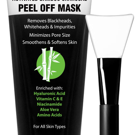 Buy Ebanel Blackhead Remover Charcoal Peel Off Face Mask with Brush in India.