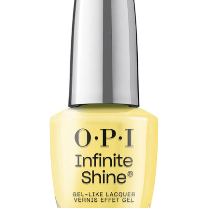 OPI Infinite Shine Long-Wear Bright Crème Finish Opaque Yellow Nail Polish, Up to 11 days of wear & Gel-Like Shine, It's Always Stunny, 0.5 fl oz