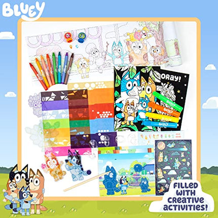 buy Bluey Ultimate Activity Backpack, Create Your Own Suncatchers & Reveal Surprise Scenes, Perfect for in India