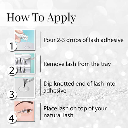 Ardell LashTite Adhesive Dark For Individual Fake Lashes, Secures False Eyelashes Extension For Weeks .125 Oz, 2 Pack
