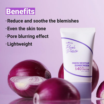 ISNTREE Onion Newpair Sunscreen 50ml, 1.69 fl.oz | SPF40 PA+++| hydration | No White Cast | Even the skin tone | Korean skin care