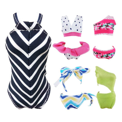 Buy E-TING 11 Items= 3Pcs Doll Beach Bikini Swimsuit + 3Pcs Swim Ring + 5Pairs Shoes for 11.5 inch Girl Doll(Random Style) in India India