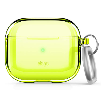 buy elago Compatible with AirPods 3rd Generation Case Clear, Transparent Clear Case Compatible with Apple AirPods 3, Carabiner Included in India