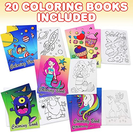 Buy ArtCreativity Assorted Mini Coloring Books - Bulk Pack of 20 Small Color Booklets in 5 Designs - in India