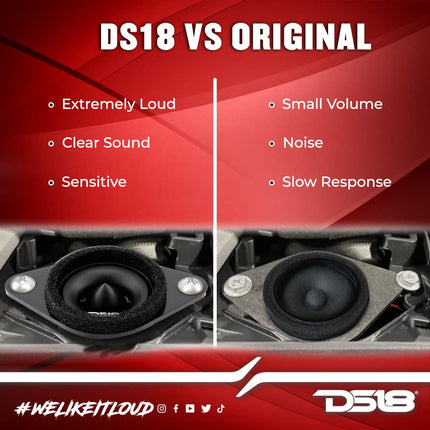 buy DS18 PRO-ST OEM Subaru/Toyota Upgrade Tweeters with Crossovers 1.9" for Many Subaru/Toyota Models in India