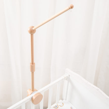 Crib Mobile Arm | Wooden Crib Mobile Holder | Baby Shower Gift Nursery Decor for Sturdy Mobile for Newborn Boys and Girls (Round Ball Mobile Arm)