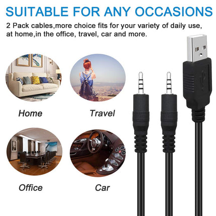 buy SCOVEE USB to 2.5mm Male AUX Audio Jack Charging Cable for JBL Synchros S300 S300I S300a S400BT J56B in india.