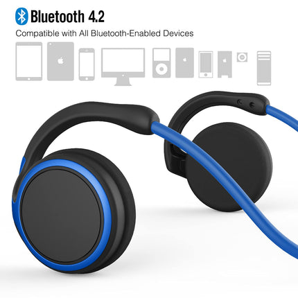 Buy RTUSIA Small Bluetooth Headphones Wrap Around Head - Sports Wireless Headset with Built in Microphone in India.