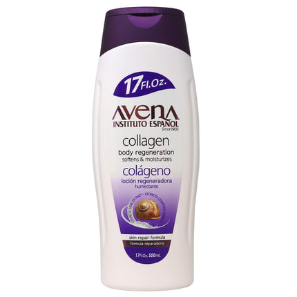 Avena Instituto Español Collagen Body Regeneration, Softens & Moisturizes, Skin Repair Formula, 2-pack Of 17 FL Oz each, 2 Bottles.