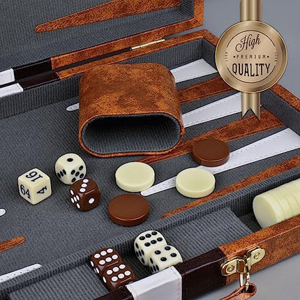 buy Backgammon Sets for Adults Leather - Backgammon Board Games for Adults and Kids - Travel Backgammon in India