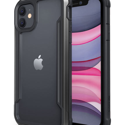 Raptic Shield for iPhone 11 Case, Shockproof Protective Clear Case, Military 10ft Drop Tested, Durable Aluminum Frame, Anti-Yellowing Technology Case for iPhone 11, Black