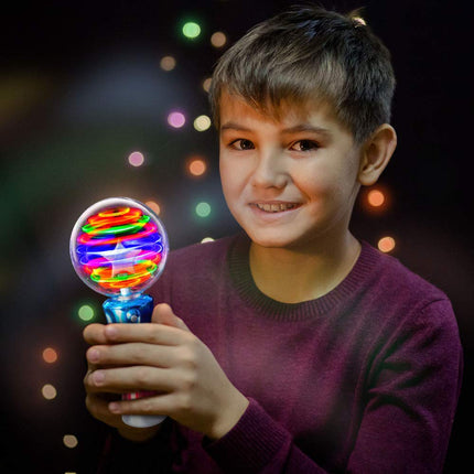 Buy ArtCreativity Light Up Magic Ball Toy Wand for Kids - Flashing LED Wand for Boys and Girls - Spinning in India