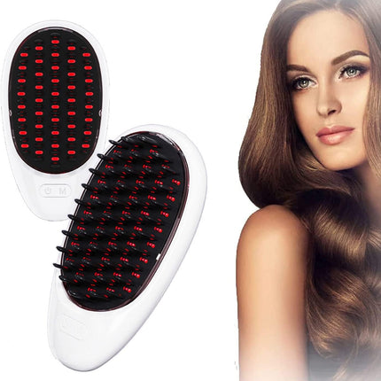 Maxbell Electric Massage Comb Ultimate Head Scalp Massager with Red & Blue Light Therapy
